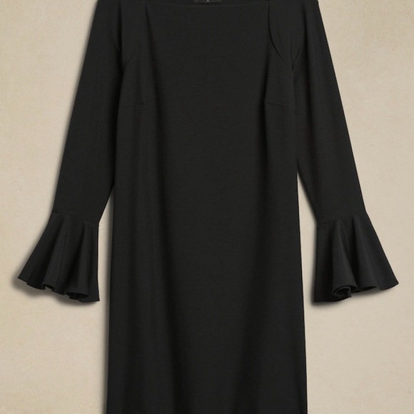 NWT BANANA REPUBLIC RUFFLE-SLEEVE MINI DRESS XL - Picture 4 of 4